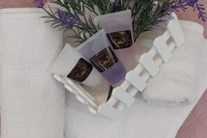 Dusche, Haartrockner, Bidet, Handtücher