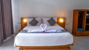 1 kamar tidur, brankas, dan Wi-Fi gratis
