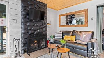 Fernseher, Kamin