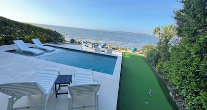 Newly Renovated Oceanfront Luxury Home - Pool, Putting Green & Steps to Village!