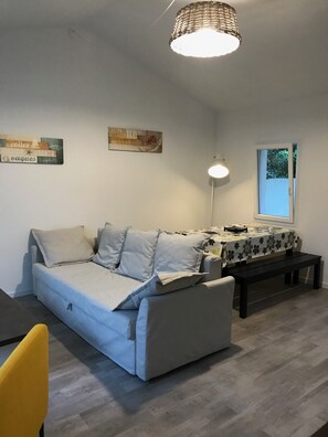 TV, tavolo da calcetto, tavolo da ping pong, libri