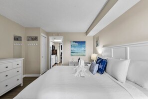 1 bedroom, iron/ironing board, WiFi, bed sheets - Boardwalk Resort: Deep Blue Tranquility Haven (Myrtle Beach)