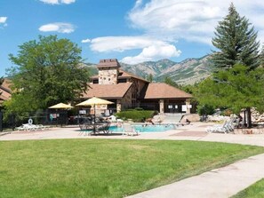 A heated pool