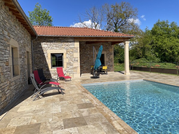 Et oppvarmet basseng