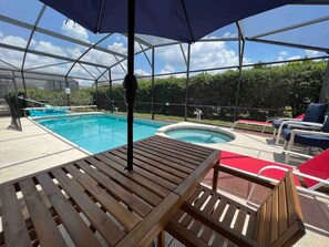 Outdoor pool, a heated pool - Next to Disney Properties! PoolSpa Vacation Home Super Convenient Location (Clermont)