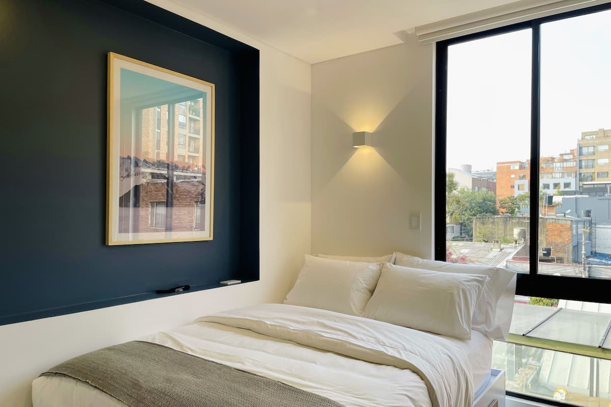 Apartment (308) | 1 Schlafzimmer, hochwertige Bettwaren, Bügeleisen/Bügelbrett