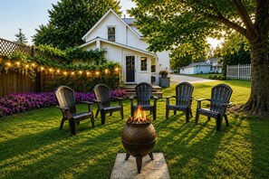Terrace/patio - Walk to Beach and Downtown: Wellington PEC Cottage (Prince Edward)