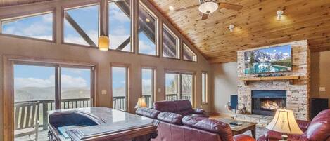 TV connectée, cheminée