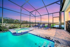 Pool - 9BR/5BA Game/Pool/Theater/Lakeview/Free waterpark Villa close to Disney (Kissimmee)