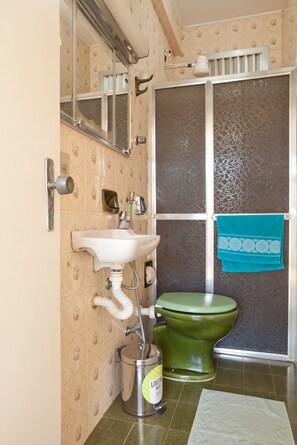 Secador de pelo, toallas, jabón y papel higiénico