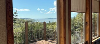 Spacious Lakeview Cabin Minutes from Private Beach