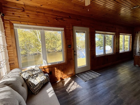 Interior. Riverfront Retreat | Fire, Sunroom, Kayaks, Tubes