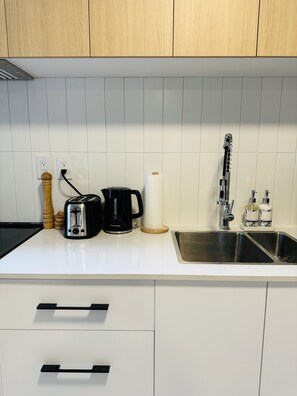 Microwave, oven, dishwasher, toaster