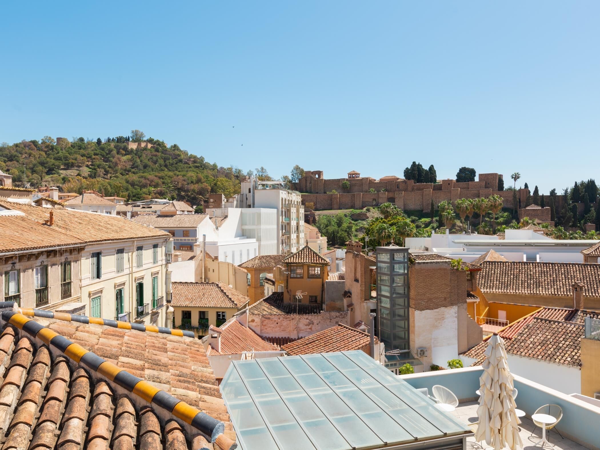 Udsigt fra overnatningsstedet