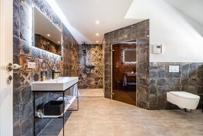 Shower, hair dryer