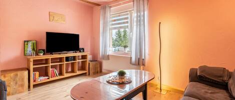 Téléviseur, table de ping-pong, chaßne audio