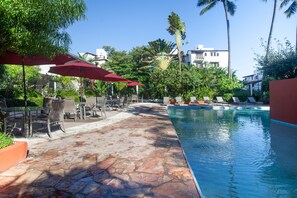 A heated pool