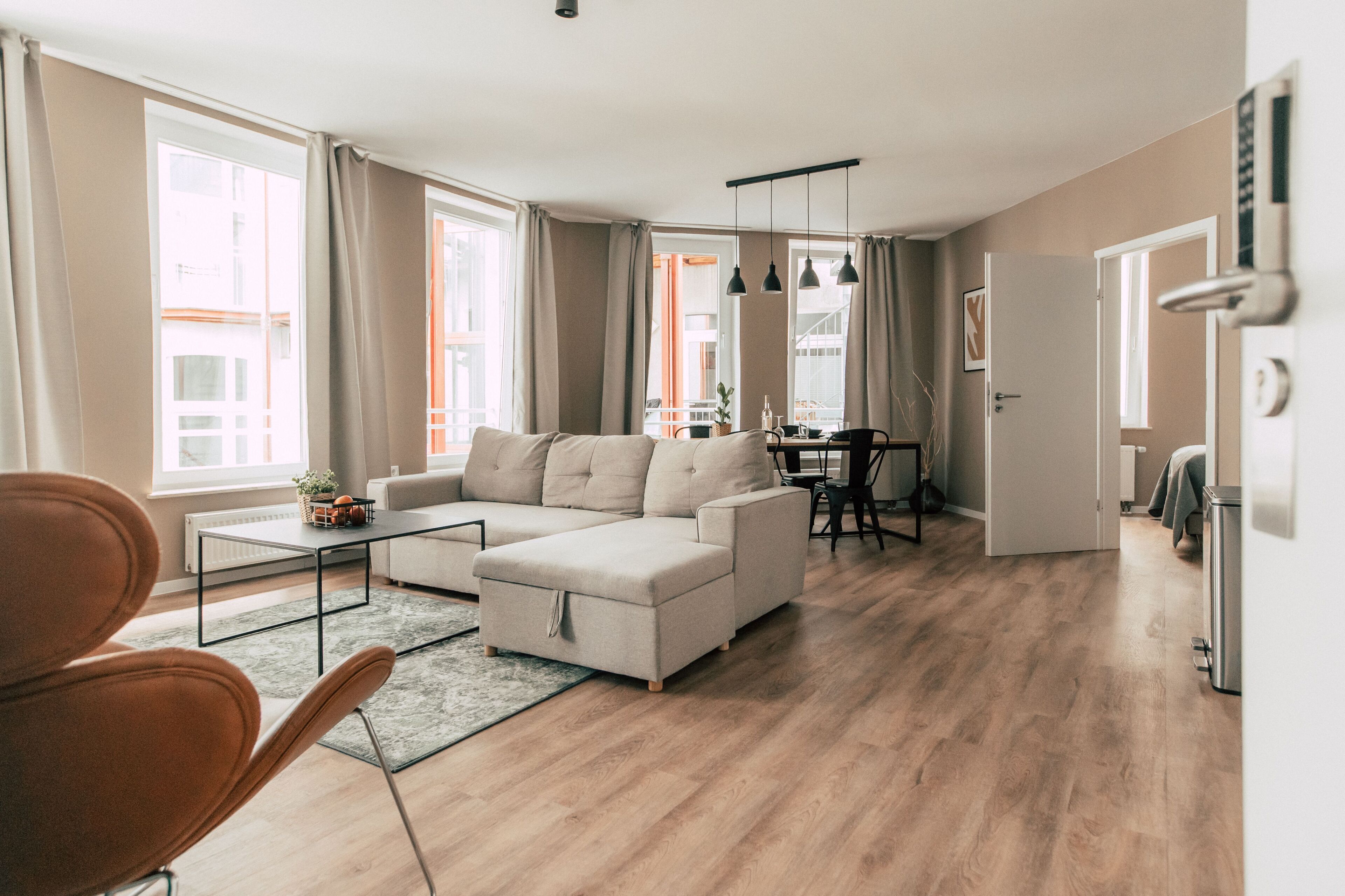 Calm 2-zimmer-appartement Mit Wohnküche - Luga Homes - Zoo - Leipzig