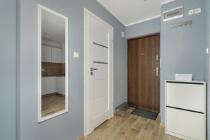 Apartment, 1 Schlafzimmer, Küche | Eigene Küche | Mikrowelle, Geschirrspüler, Wasserkocher, Kochgeschirr/Geschirr/Besteck