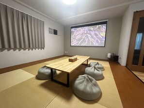 Family Apartment | Living area | 50-inch flat-screen TV with cable channels, streaming services - The Prime TOKYO HANEDA (Tokyo)