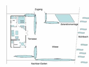 Floor plan - Ferienhaus Tintenfisch, 1-2 Pers (Haltern am See)