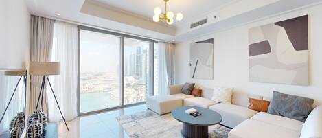 Departamento, 2 habitaciones, acceso a la alberca | Área de sala de estar