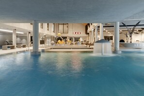 Seasonal outdoor pool, open 9:00 AM to 9:00 PM, lifeguards on site