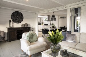 Superior Apartment | Living area | Fireplace