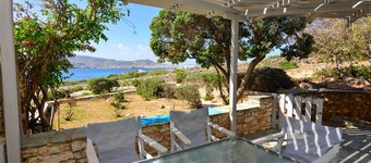 Paros Beach front cycladic house 4 min from port