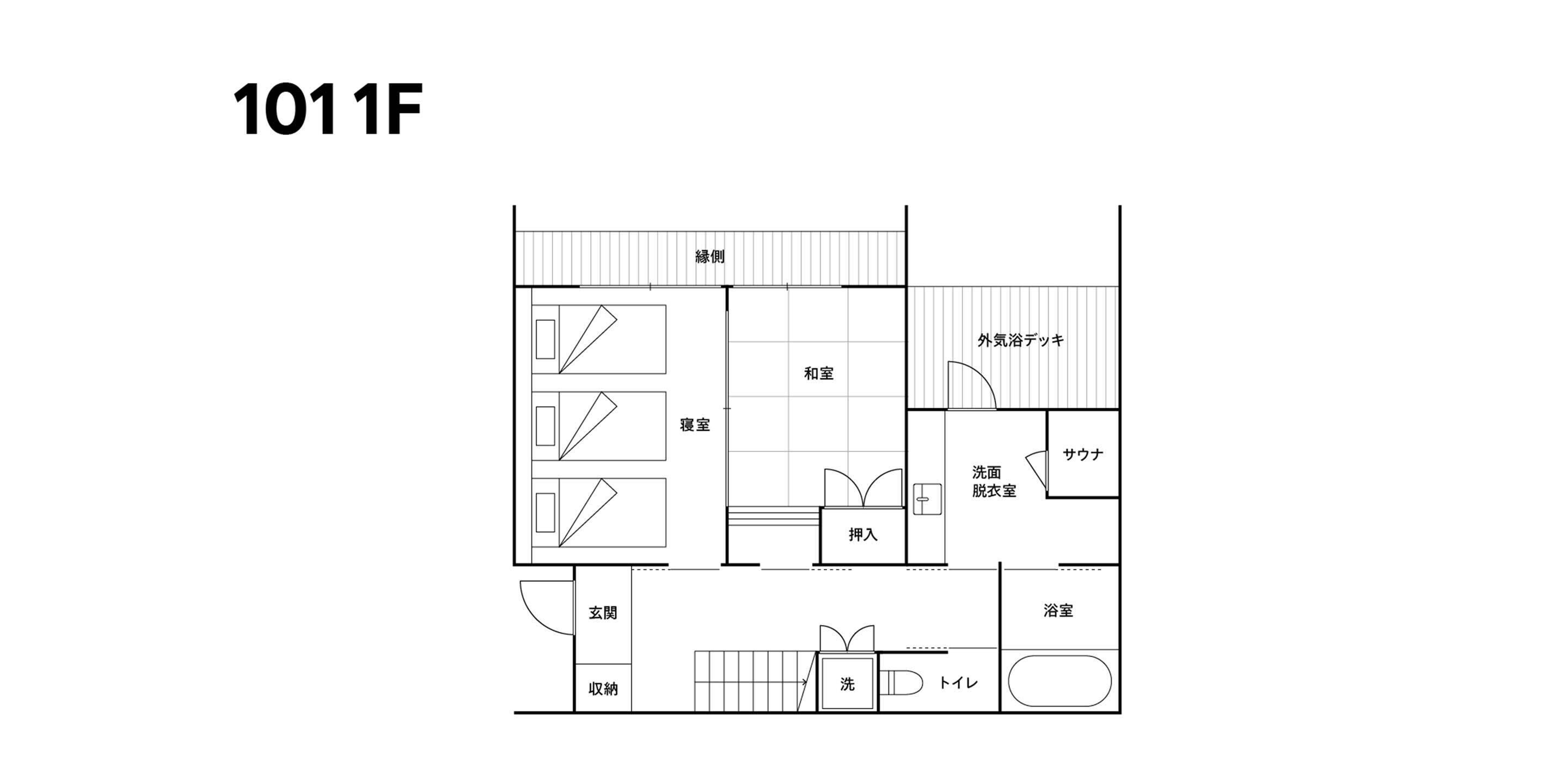 En planritning över ett hotell med tydligt markerade rum, inklusive ett sovrum, ett badrum och en toalett.