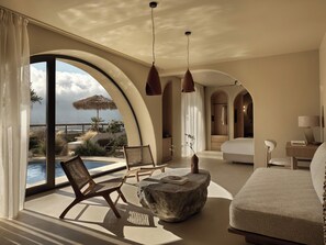Egyptian cotton sheets, premium bedding, pillow-top beds, in-room safe - Tella Thera, a Member of Design Hotels (Kissamos)