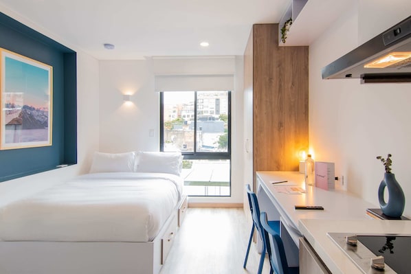 1 soveværelse, skrivebord, strygejern/strygebræt, Wi-Fi