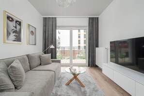 Leilighet, 1 soverom, balkong | Oppholdsrom