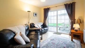 Televisión y chimenea