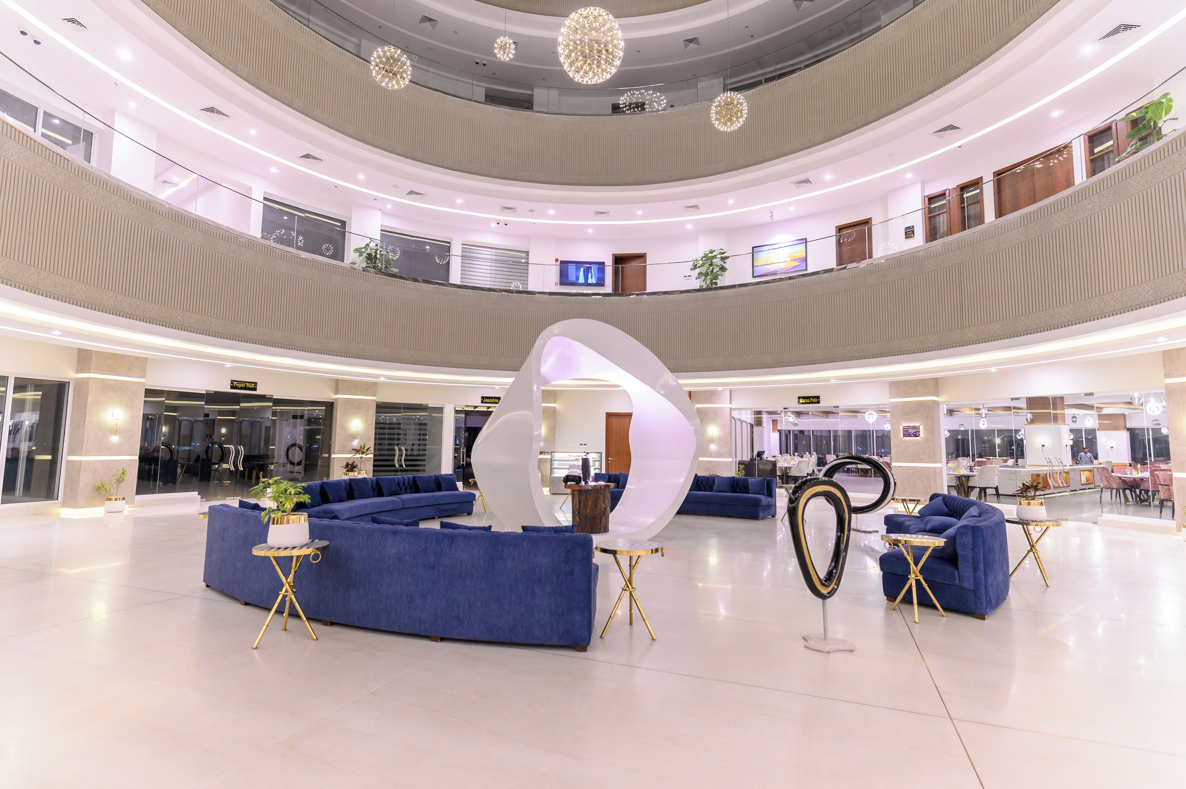 Sitteområde i lobbyen