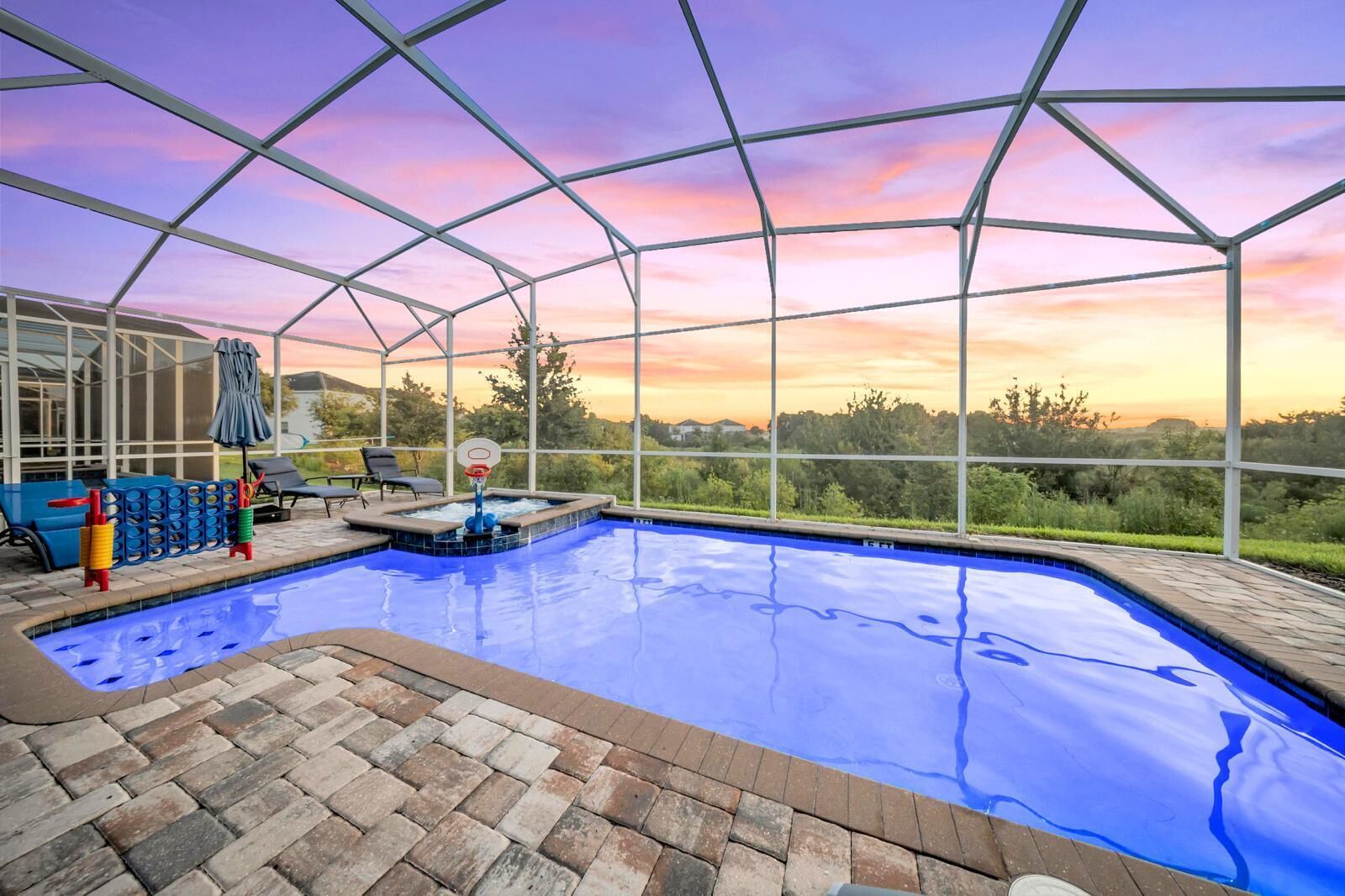 Indoor pool, a heated pool