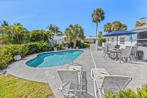 A heated pool