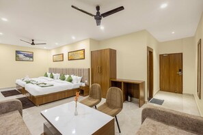 Luxury Quadruple Room, 1 Bedroom | Living area | 32-inch LED TV with satellite channels - Hotel Veda Inn By Blue Lotus (Yamkeshwar)