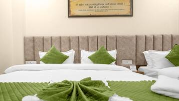 Superior-Dreibettzimmer | Hochwertige Bettwaren, Pillowtop-Betten, Verdunkelungsvorhänge