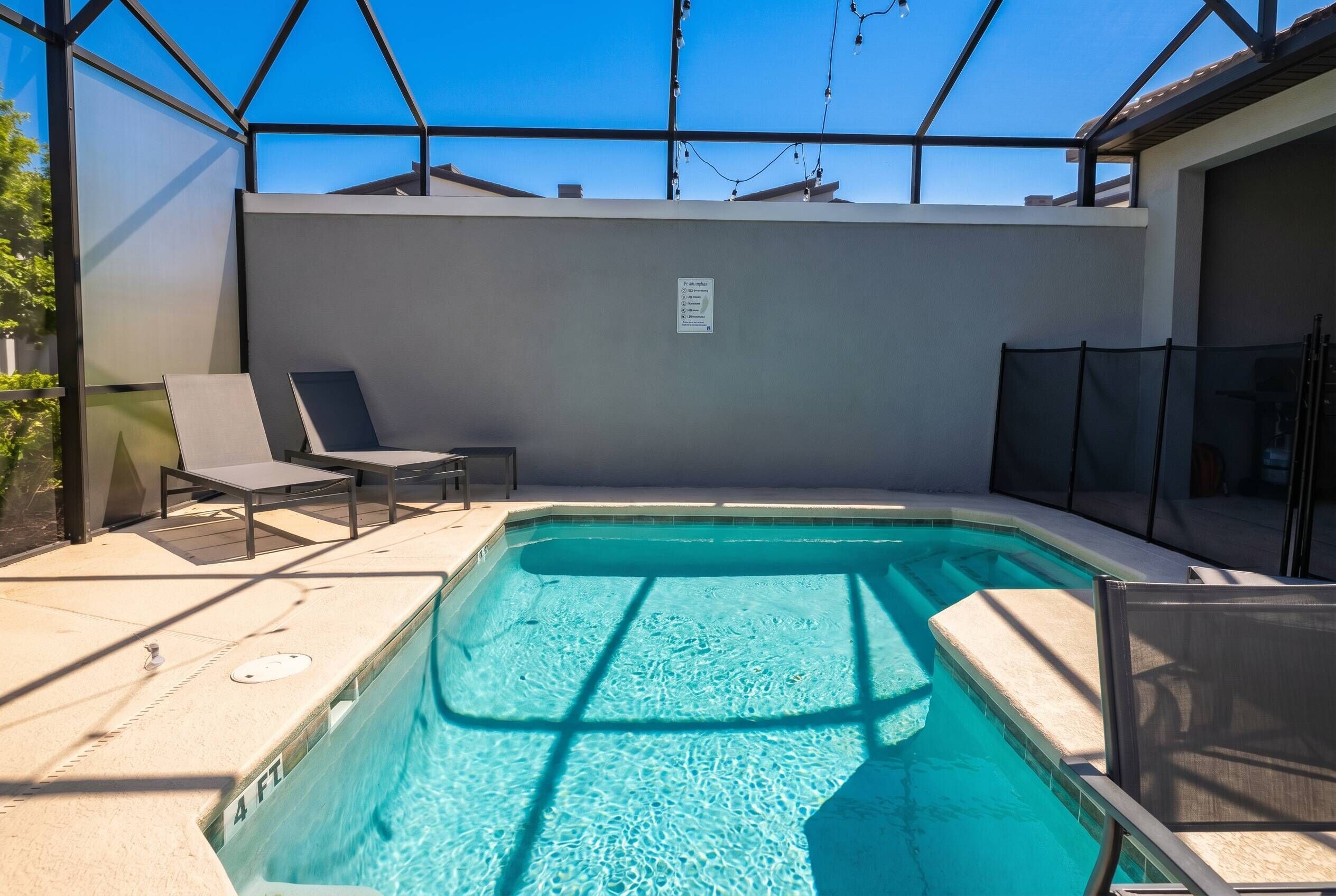 Una piscina riscaldata