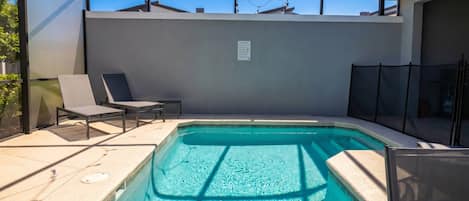 A heated pool