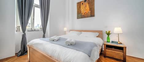 Apartemen Keluarga, beberapa kamar (City Soul Apartment) | 1 kamar tidur, Wi-Fi gratis, dan seprai linen
