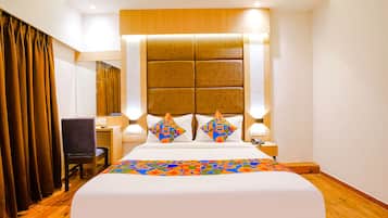 Habitación Premium doble | Ropa de cama de alta calidad y decoración individual