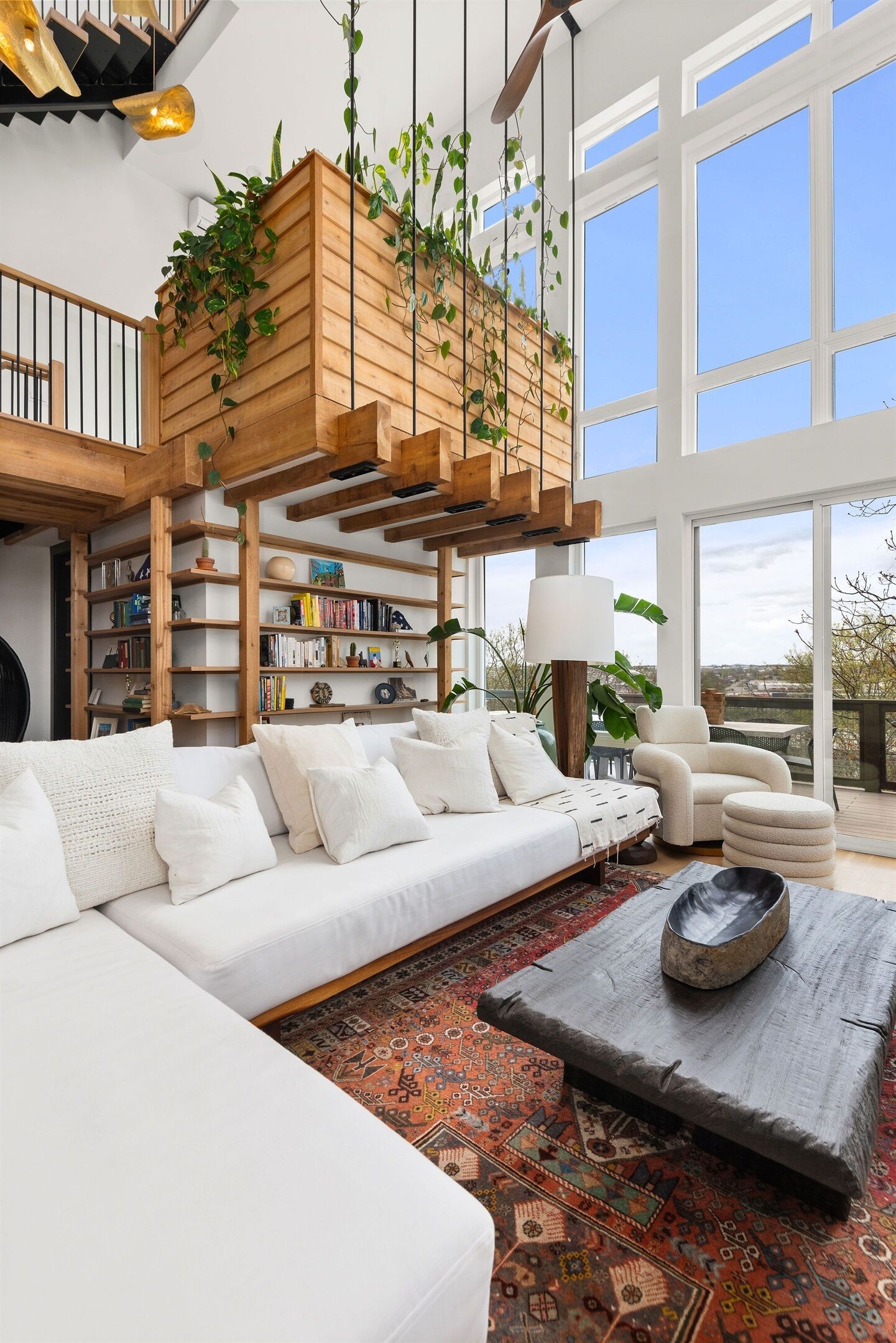 Smart TV, fireplace, table tennis, books