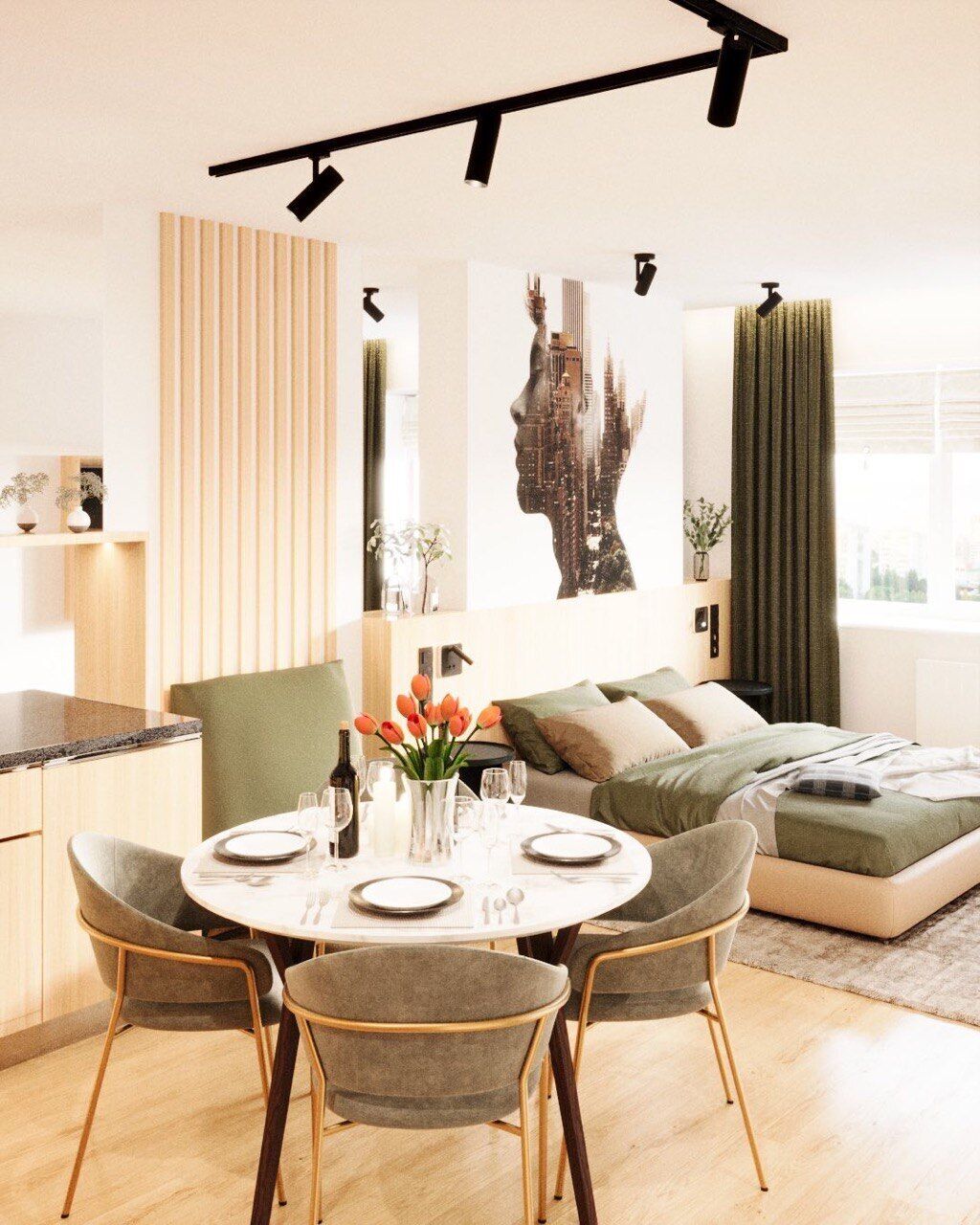 Luxury-Suite | Eigene Küche | Kühlschrank, Mikrowelle, Ofen, Herdplatte