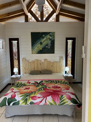 1 bedroom, desk, iron/ironing board, WiFi - One Bedroom Gites for 2 People With Separate Toilet (Sainte-Anne)