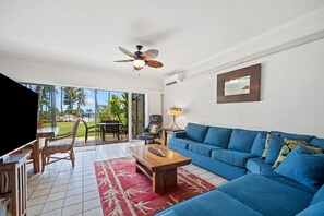 Smart TV - Lae Nani 212, AC, Ocean View, Tropical Oasis, Steps to Beach and Town (Kapaa)