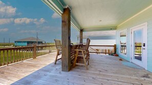 Outdoor dining - Salty Sea House (Bolivar Peninsula)