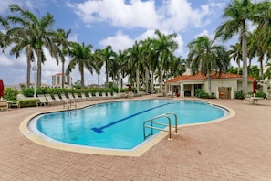 A heated pool