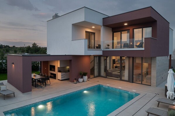 Una piscina climatizada